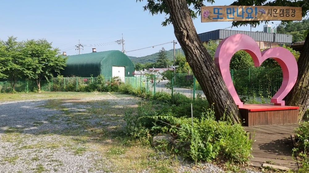 캠핑장 옆 밭길
